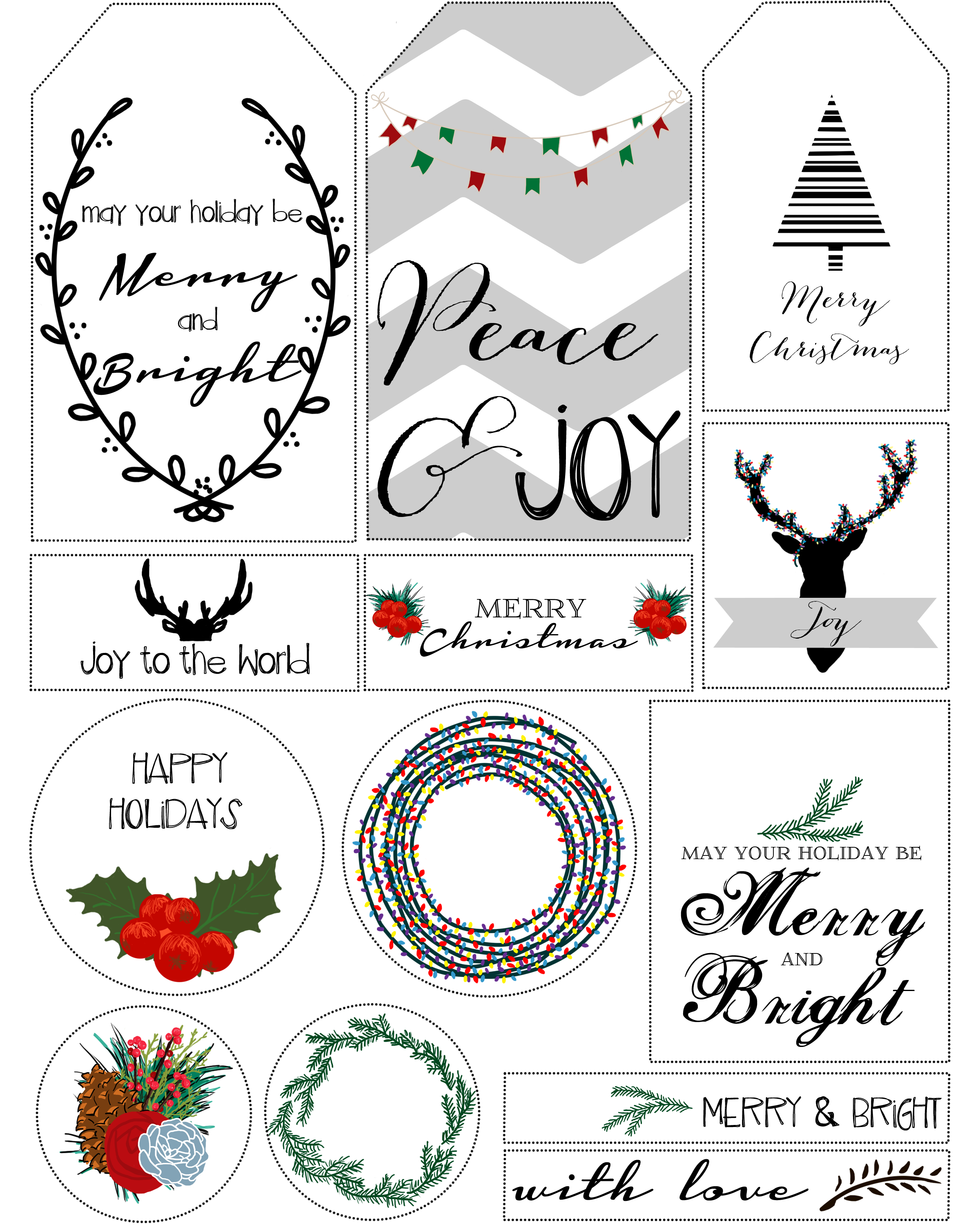 Free Printable Christmas Gift Tags Christmas Gift Tags Printable