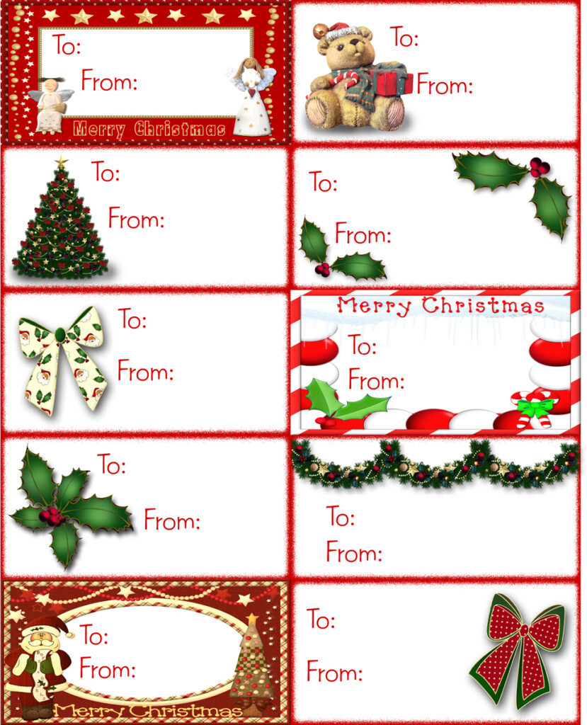 Free Printable Christmas Gift Tags Templates FREE PRINTABLE TEMPLATES