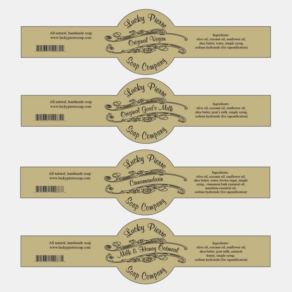 Free Printable Cigar Band Soap Label Template In 11 Wrap 