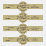 Free Printable Cigar Band Soap Label Template In 11 Wrap