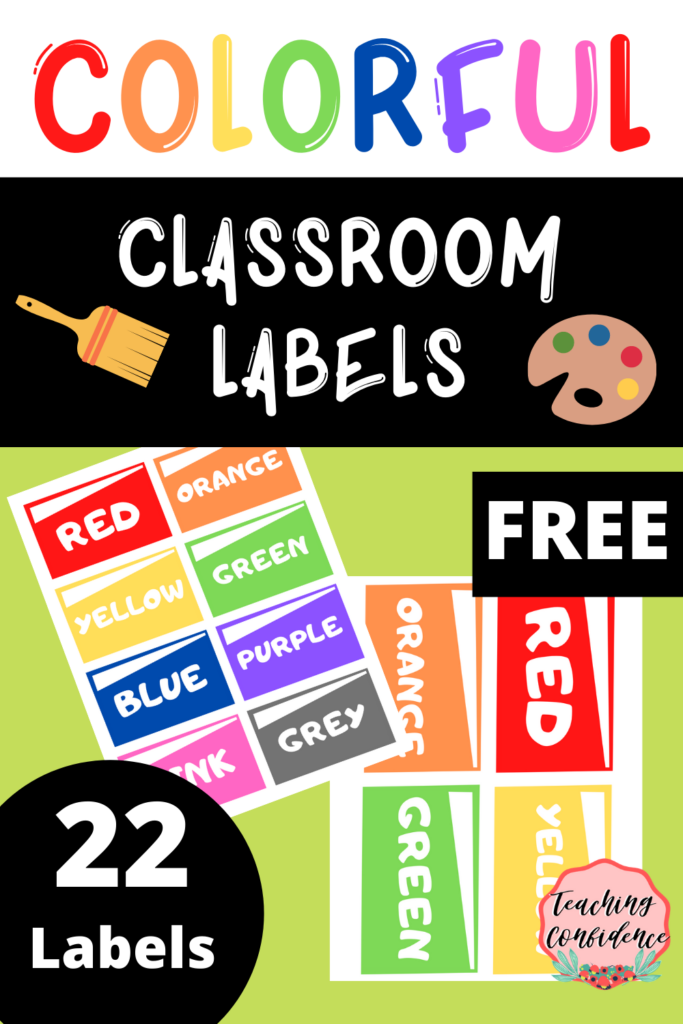 FREE Printable Color Labels For Classroom Organization Classroom 