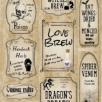 Free Printable Halloween Apothecary Labels 16 Designs Plus Blanks