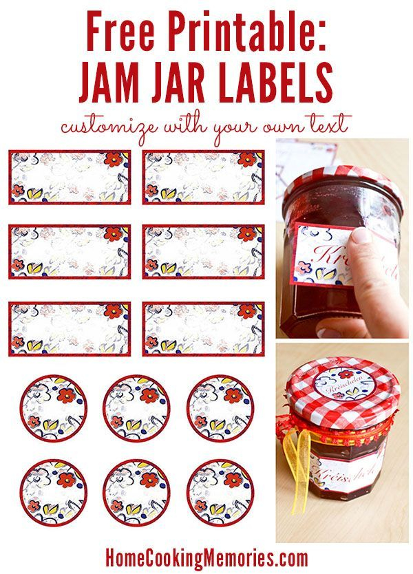 Free Printable Homemade Jam Jar Labels Jam Jar Labels Canning Jar 