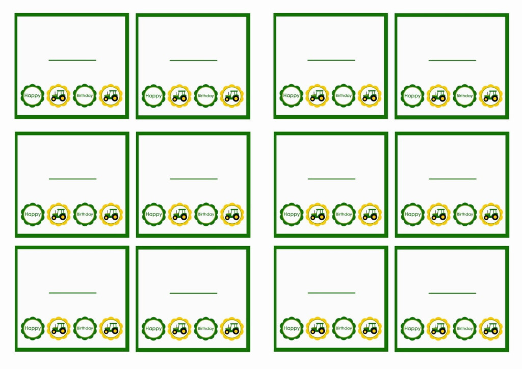 Free Printable John Deere Food Labels Free Printable