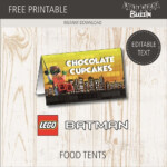 Free Printable Lego Batman Food Labels Birthday Buzzin