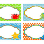 Free Printable Ocean Name Tags The Template Can Also Be Under The Sea