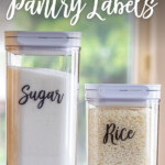 Free Printable Pantry Labels Handwritten Font Pantry Labels