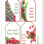 Free Printable Secret Santa Gift Tags Santa Gift Tags Secret Santa