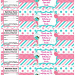 Free Printable Spa Party Water Bottle Labels Water Bottle Labels Free