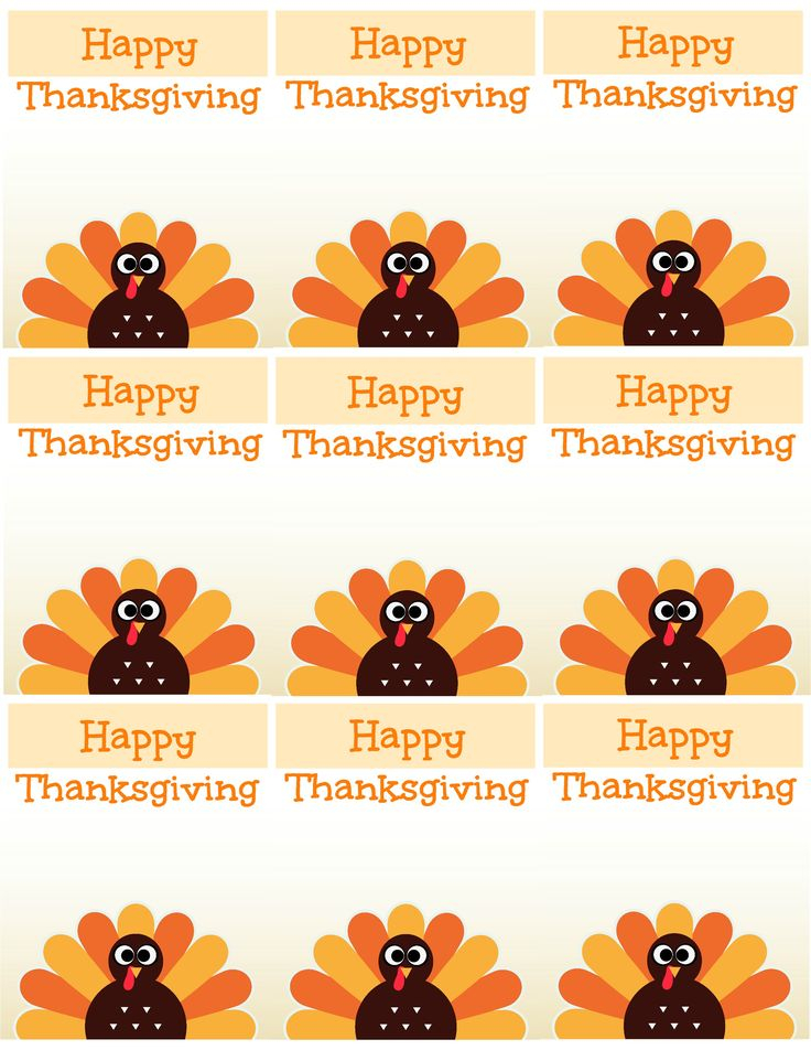 FREE Printable Thanksgiving Place Cards Also Great For Cupcake 