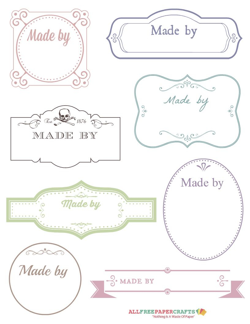 Free Printable Victorian Labels For Handmade Crafts Labels Printables