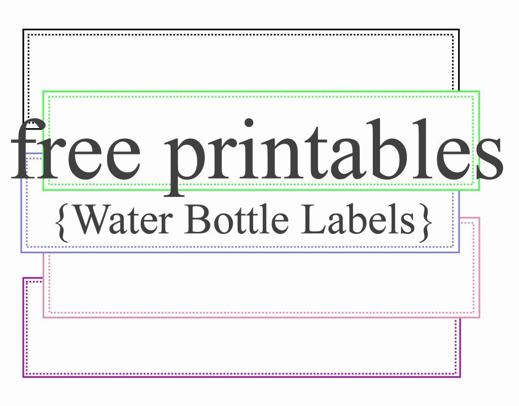 Free Printable Water Bottle Labels For Baby Shower Beautiful Water