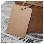 Free Shipping 100pcs Kraft Paper Tags 4 X 6cm Blank Paper Hang Tag