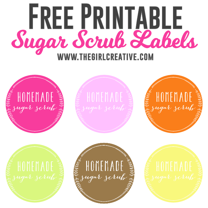 Free Sugar Scrub Labels Sugar Scrub Labels Labels Printables Free 