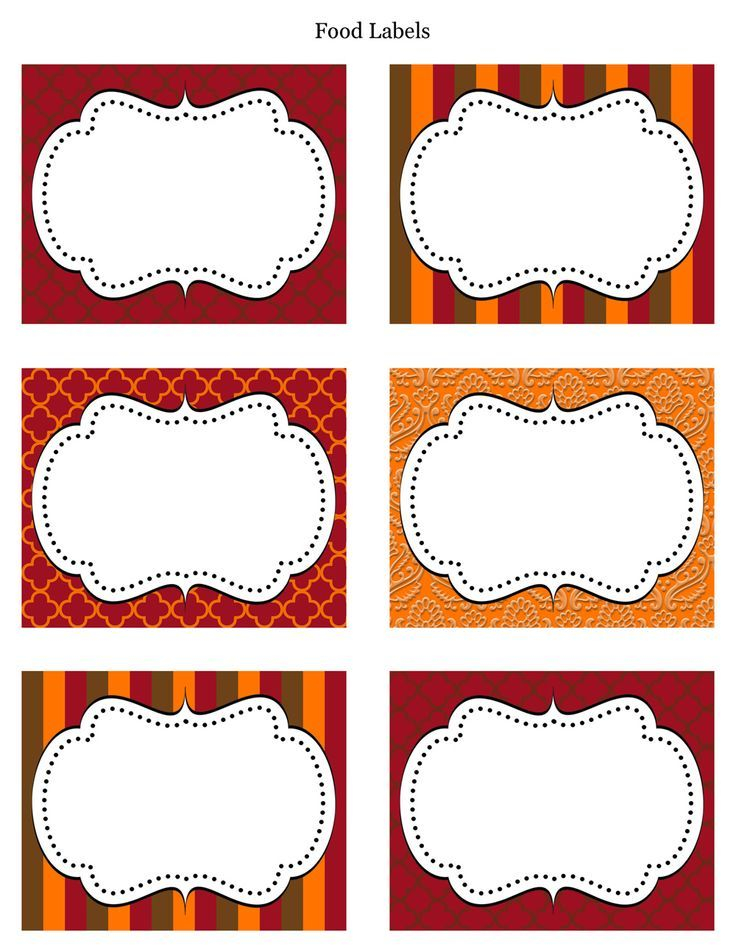 FREE Thanksgiving Party Printables From Cupcake Express Labels