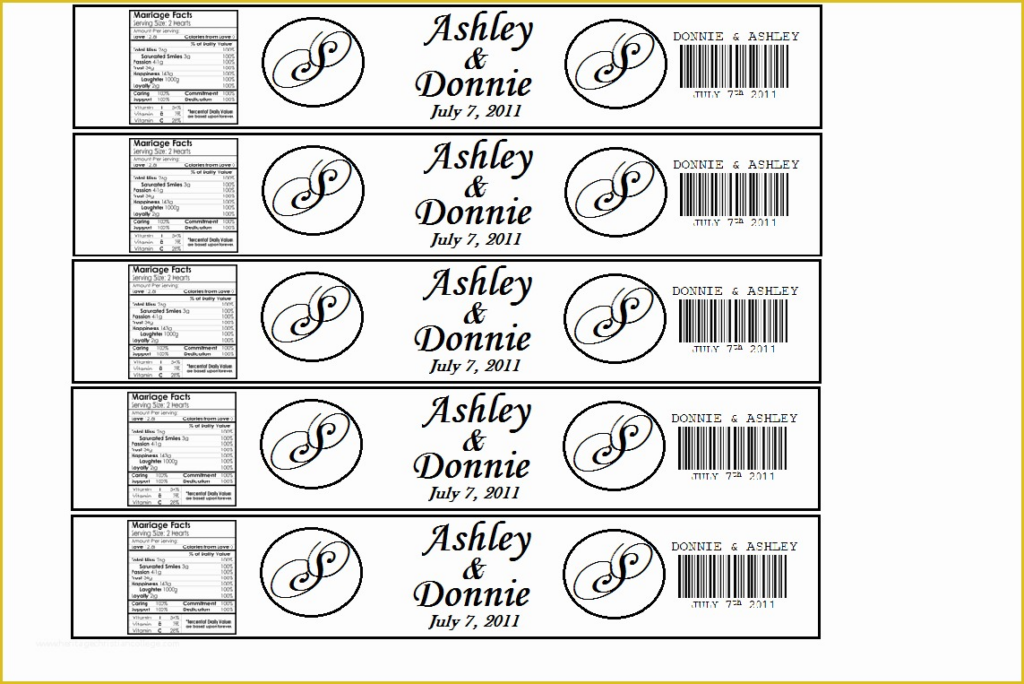 Free Water Bottle Label Template Of The Hillbilly Princess Diaries Diy 