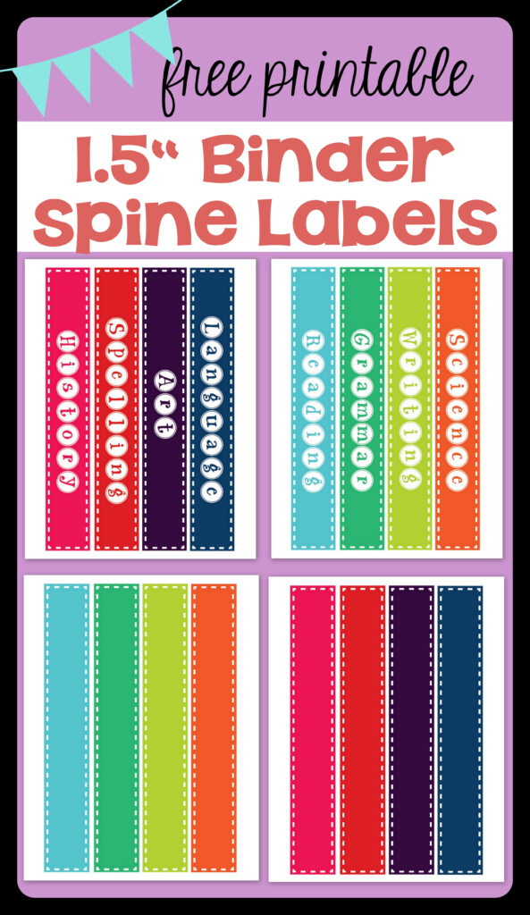  FREEBIE Binder Spine Labels