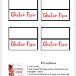 Gluten Free Printable Labels Make Entertaining Less Stressful By