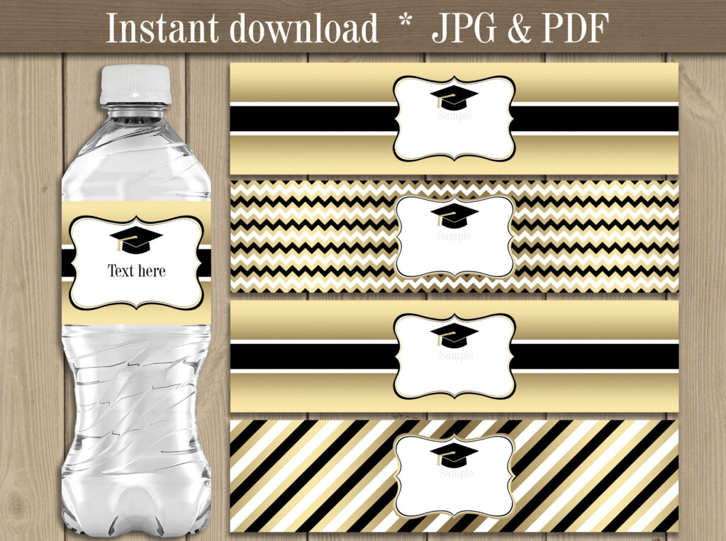 Graduation Water Bottle Labels Free Template FREE PRINTABLE TEMPLATES
