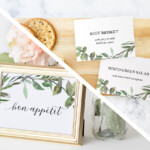 Greenery Buffet Label Template Printable Buffet Food Sign Etsy India