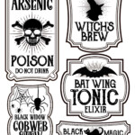 Halloween Labels For Bottles Printable Printable Word Searches