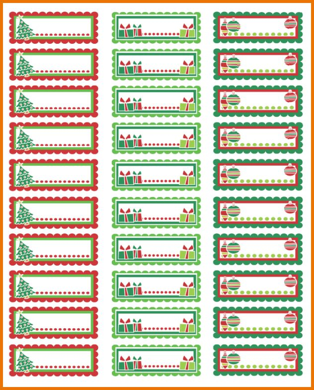 Home Word Templates Labels Christmas Return Address Labels Templates