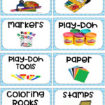 Kids Toy Room Labels Toy Bin Labels Turquoise Printable For Classroom