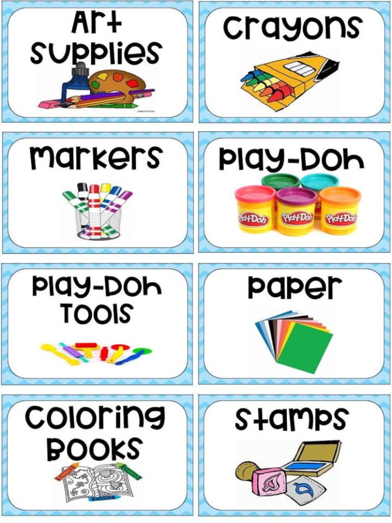 Kids Toy Room Labels Toy Bin Labels Turquoise Printable For Classroom 