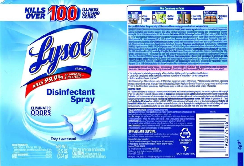 Lysol 4 Disinfectant Spray Lysol Over Sink