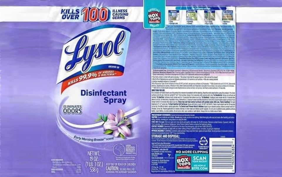 Lysol Tumbler MidwestDesignLLC Lysol Tumbler Disinfectant Spray