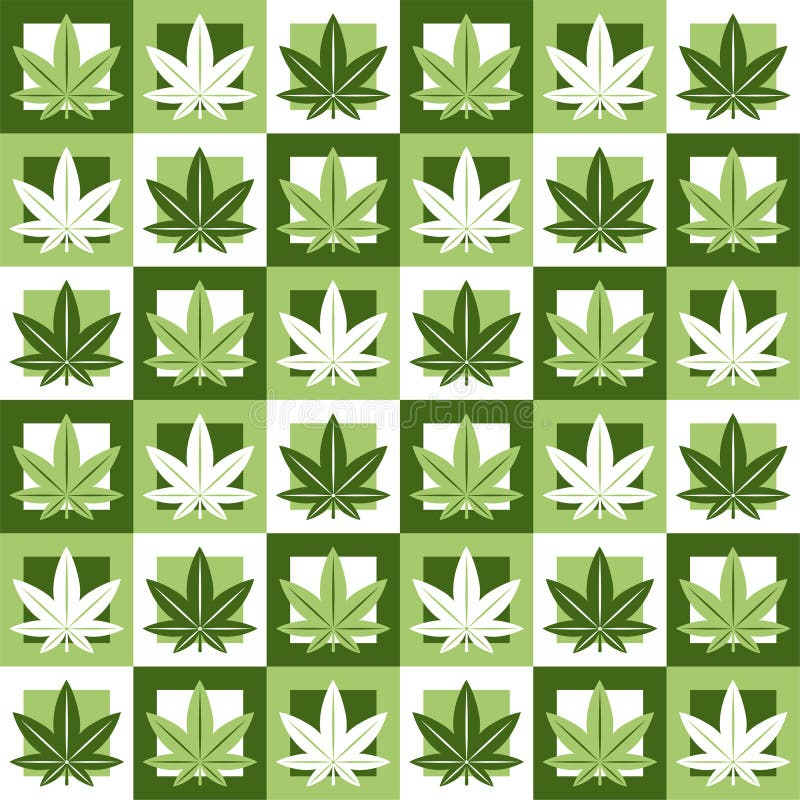 Marihuana Hierba Verde Dopa Sin Fisuras Ilustraci n Del Vector 