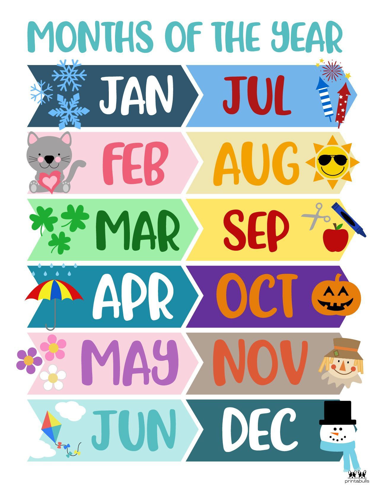 Months Of The Year Worksheets Printables Printabulls In 2022 