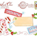 North Pole Mailing Label From Santa From Design Dazzle Free Christmas