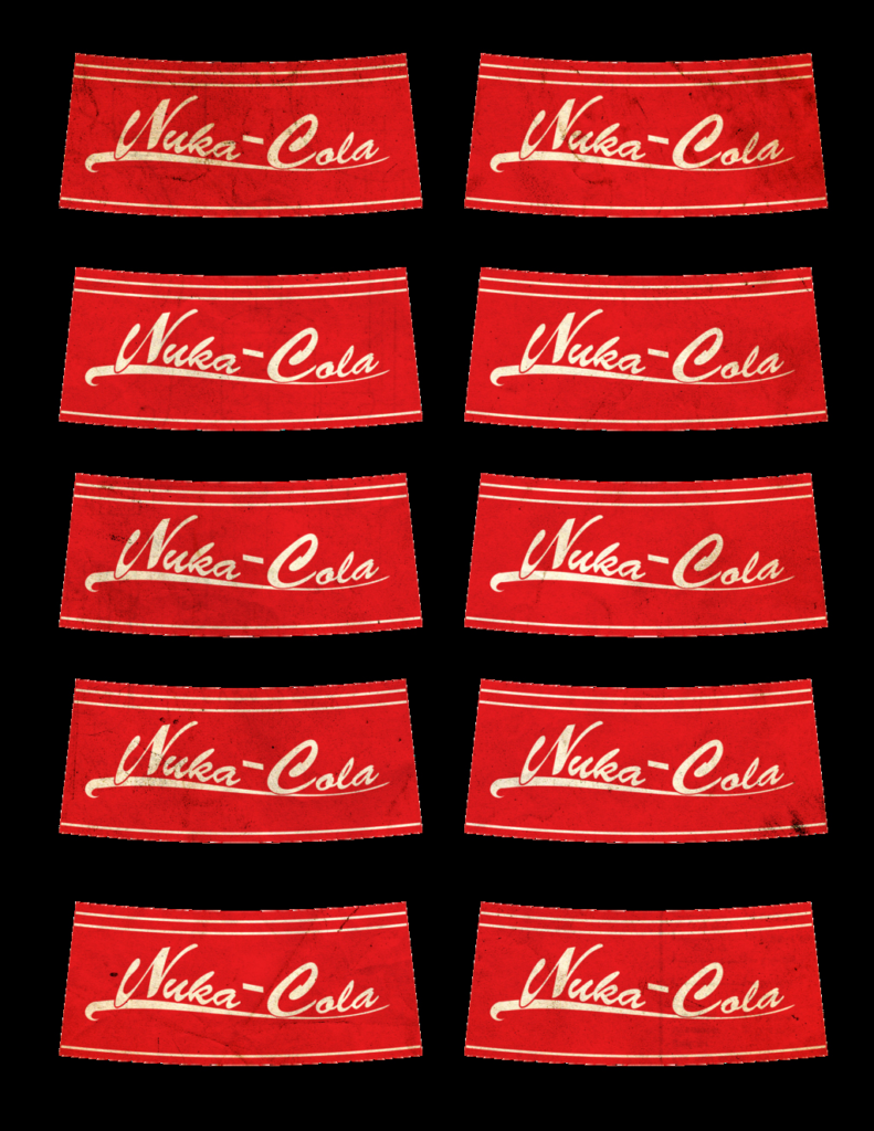 Nuka Cola Printable Label Pensandpieces