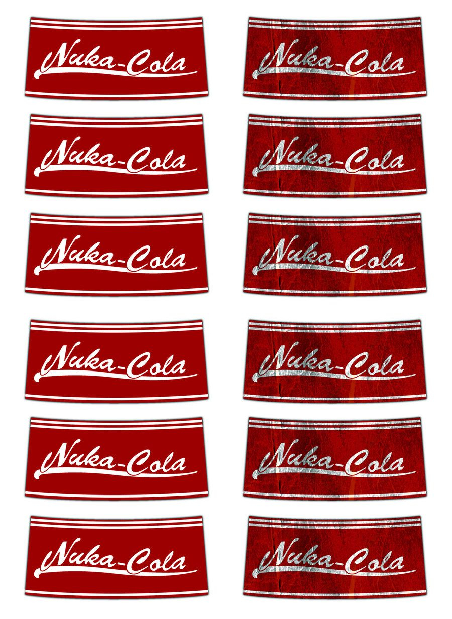 Nuka cola Quantum Printable Label Fallout Nuka Cola Label