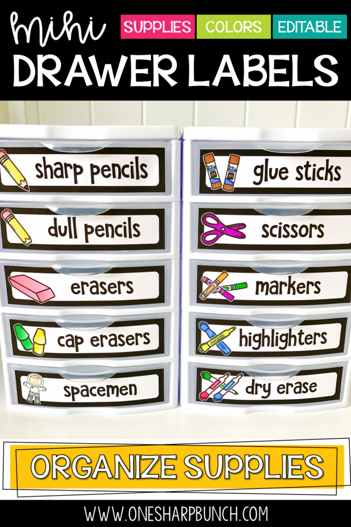 Organize Classroom Supplies With These Visual Labels With Picture Icon 