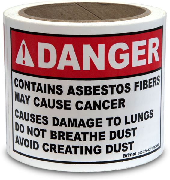 OSHA Compliant Asbestos Labels K3660