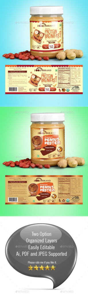 Peanut Butter Packaging Template Packaging Template Packaging 
