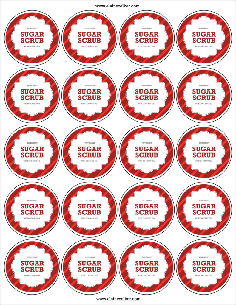 Peppermint Sugar Scrub Labels pdf DocDroid