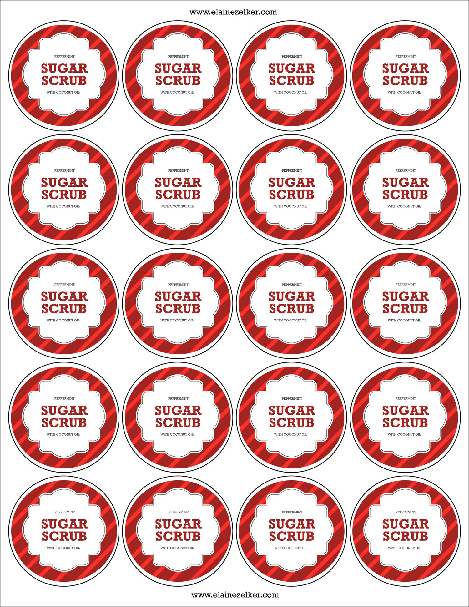 Peppermint Sugar Scrub Labels pdf DocDroid