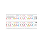 Piano Keyboard Music Note Stickers Colorful Removable For 37 49 61