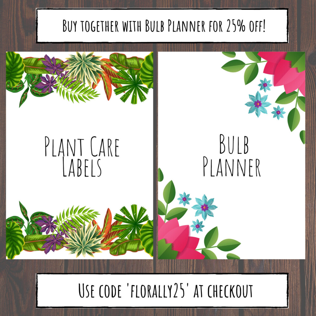 Plant Markers Printable Plant Labels Printable Plant Etsy