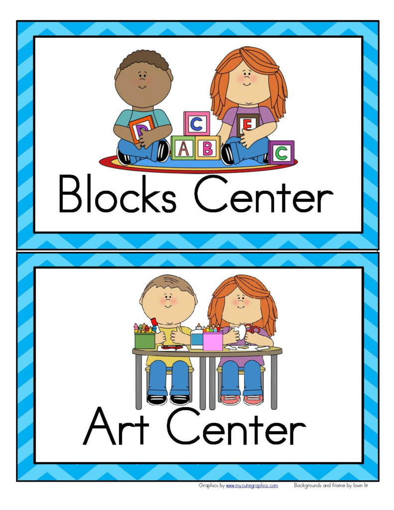 Preschool Classroom Center Signs Classroom Center Signs Preschool 