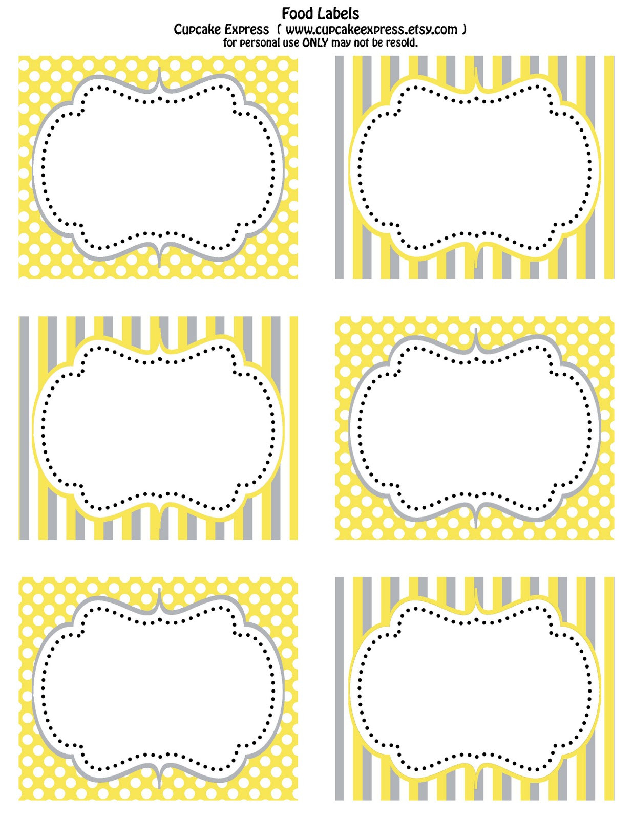 Printable Baby Shower Labels Candy Just B CAUSE