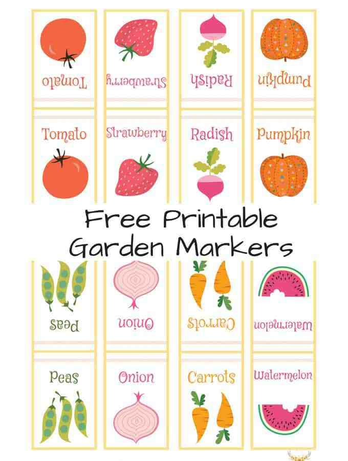 Printable Garden Markers Printable Word Searches