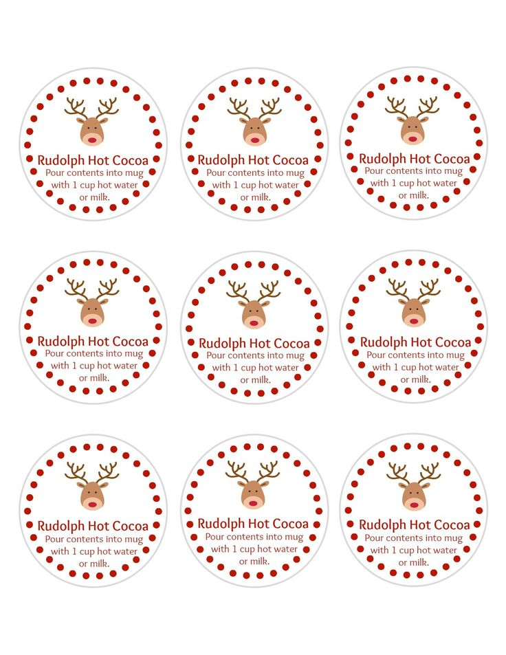 Printable Hot Cocoa Labels Printable Word Searches