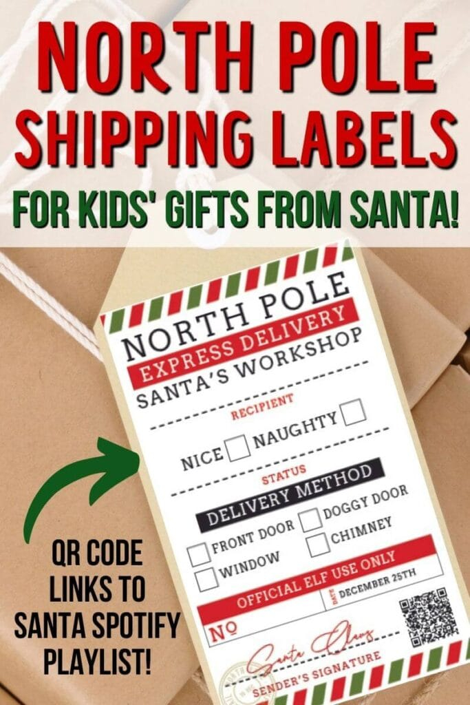 Printable North Pole Shipping Label That Looks Totally Official 