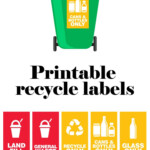 Printable Recycle Labels Paper Recycling Bins Recycling Bins Bin Labels