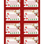 Printable Reindeer Food Label Instant Download 2 Sizes Etsy