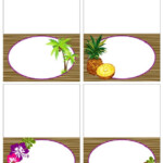 Printable Vintage Hawaiian Luau Food Labels PDF Instant Etsy Luau